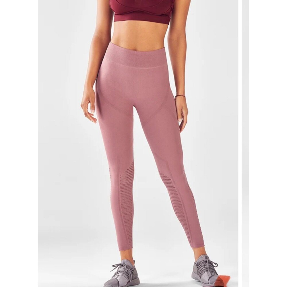 Fabletics women's High Waisted SculptKnit Openwork 7/8 Legging yoga sz Med